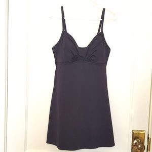 Lands End black swimdress swimsuit 12P